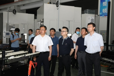 2021年6月10日寧夏回族自治區(qū)銀川市委副書記、市長趙旭輝一行天通考察指導(dǎo)